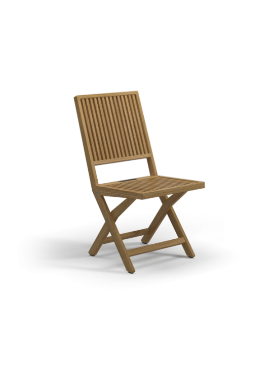 Voyager Folding Chair - Meteor/Buffed Teak